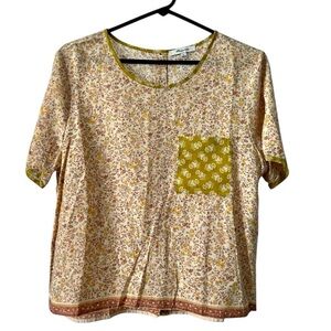 Floral Print Pocket Top